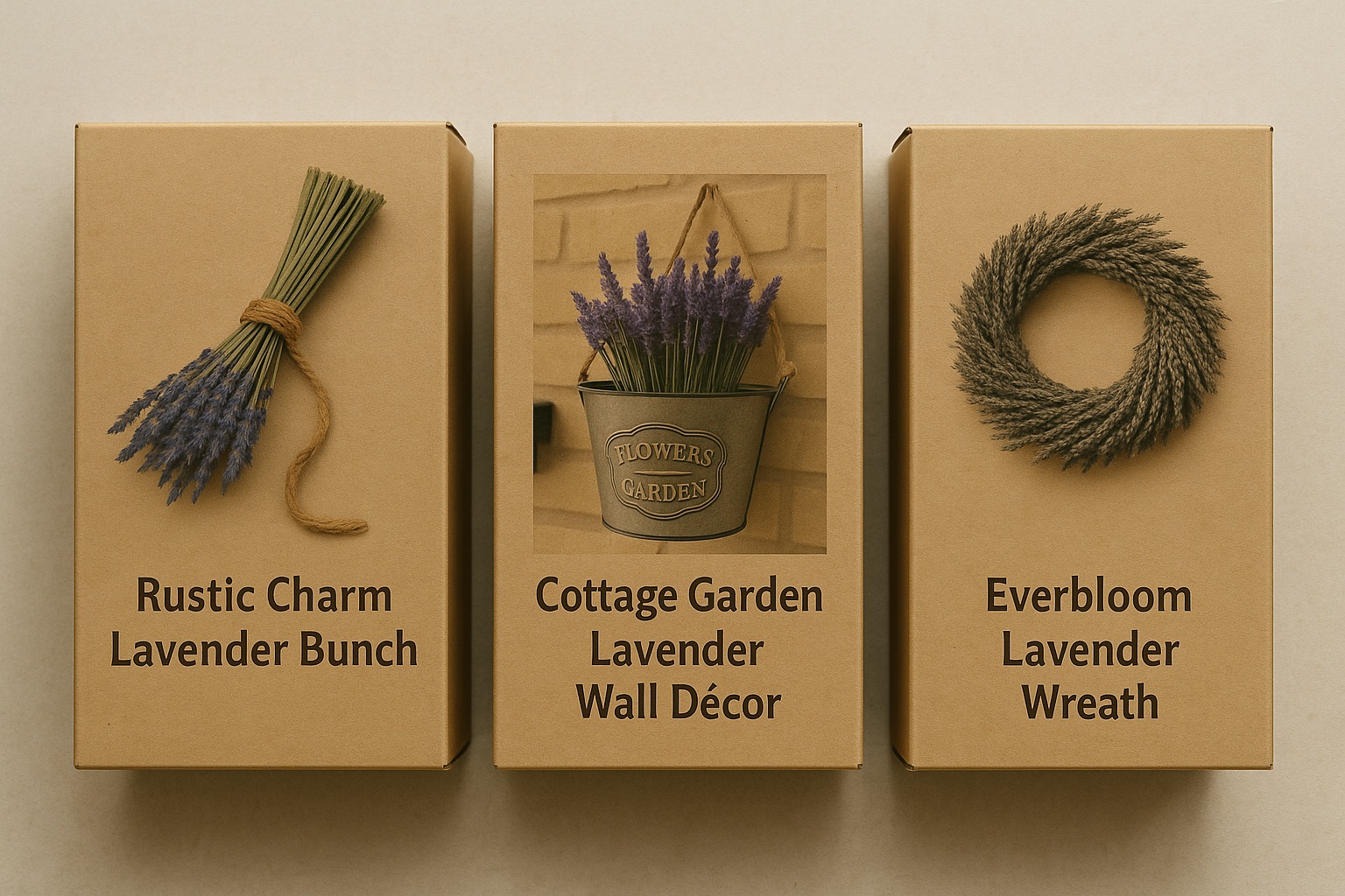 Wholesale lavender arrangements in bulk packaging